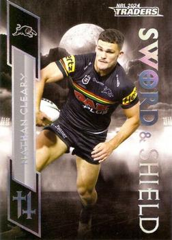 2024 NRL Traders Titanium - Sword & Shield #SS23 Nathan Cleary Front